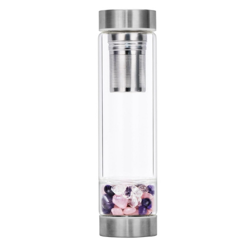 Crystal Elixir Glass Water Bottle