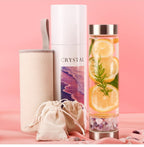 Crystal Elixir Glass Water Bottle