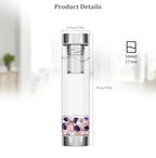 Crystal Elixir Glass Water Bottle