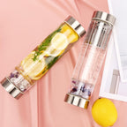 Crystal Elixir Glass Water Bottle